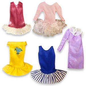 1980's Barbie Cocktail Five Dresses Lot